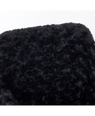 Adjustable Swivel Office Chair with Golden Metal Base