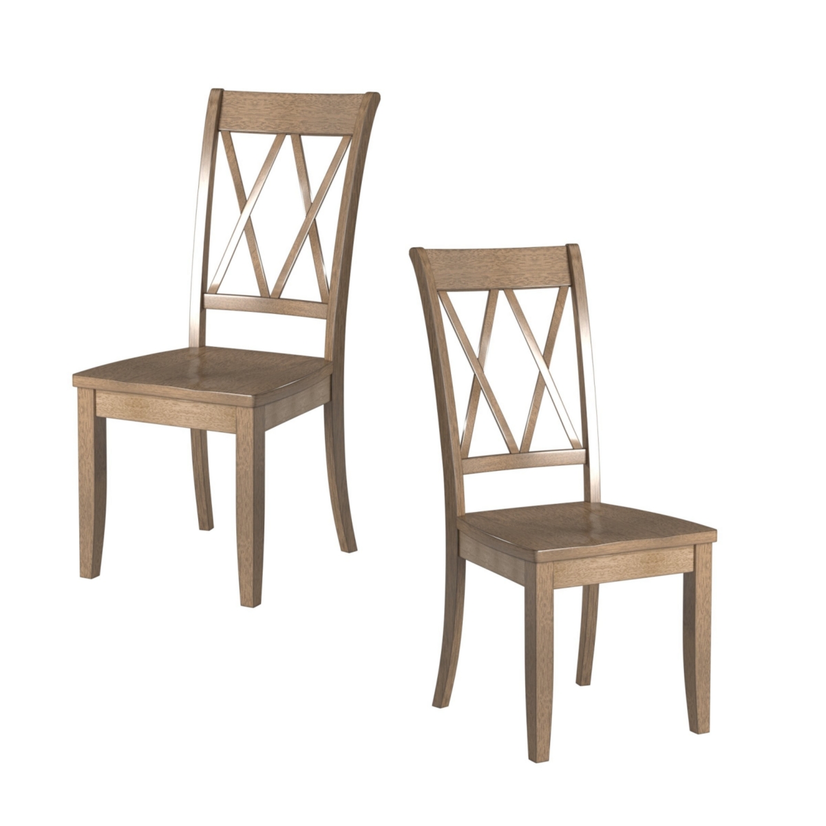 Streamdale Furniture 2 Casual Side Chairs with Double-x Back