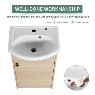 18 Inch Freestanding Bathroom Vanity