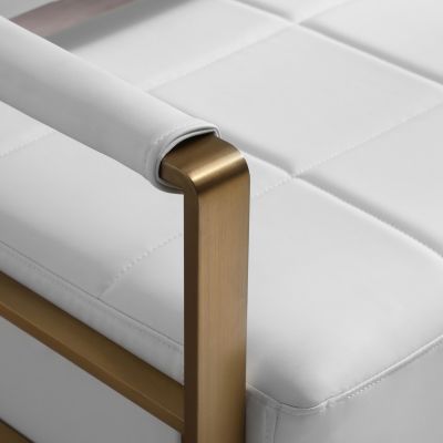 57.9" Width Modern Upholstery Faux Bonded Leather Loveseat Sofa