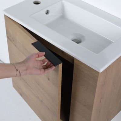  22" Floating Bathroom Vanity with Sink & Soft Close Door
