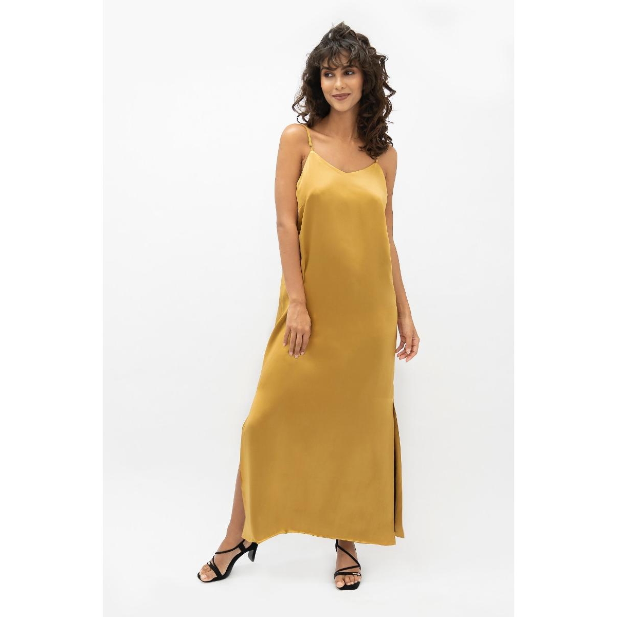 Shop 1 People Women's Calabar Slip Dress In Mimosa Yellow