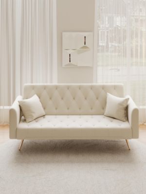 71" Convertible Double Folding Living Room Sofa Bed