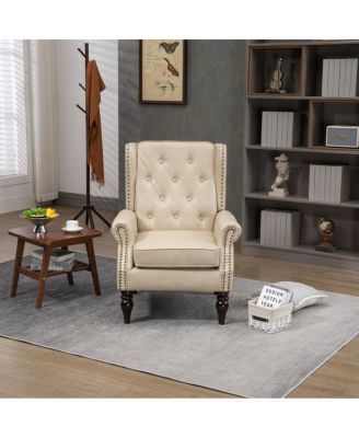 Streamdale Wood Frame Armchair, Modern Accent Chair Lounge Chair For Living Room