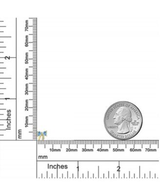 Tiny Minimalist Cubic Zirconia CZ Ribbon Bow Stud Earrings 14K Real Gold Screw Backs