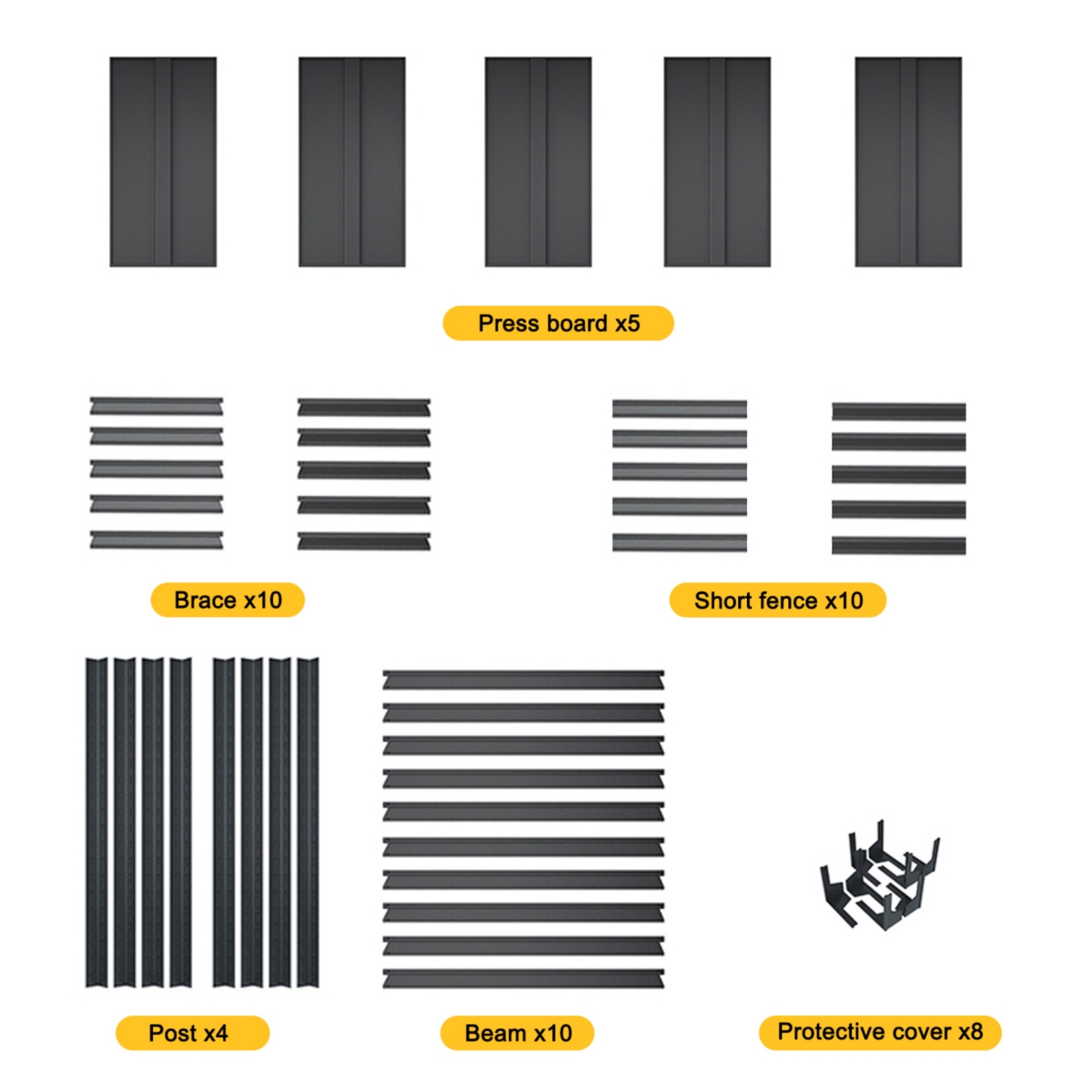Simplie Fun 5 Tier Heavy Duty Metal Storage Shelves