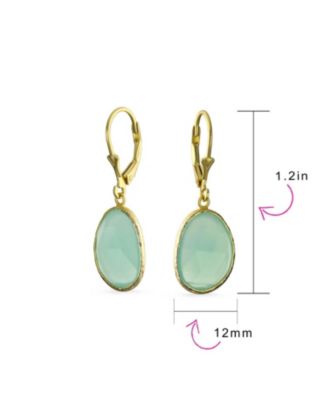 Elegant Soft Pink Dangle Earrings Double Round Teardrop, Lever Back 14K Gold-Plated .925 Sterling Silver