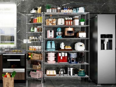 Heavy Duty NSF Metal Garage Storage Shelves, 6-Tier, 6000lbs