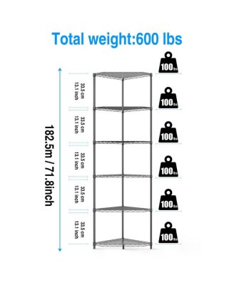 Multi-Purpose Metal Corner Shelf