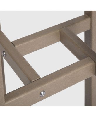 Outdoor Patio Counter Height Bar Stools Bistro Bar Table 4-Piece Set