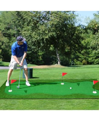 10 x 3.3 FT Golf Putting Green Professional Golf Training Mat with 2 Golf Balls