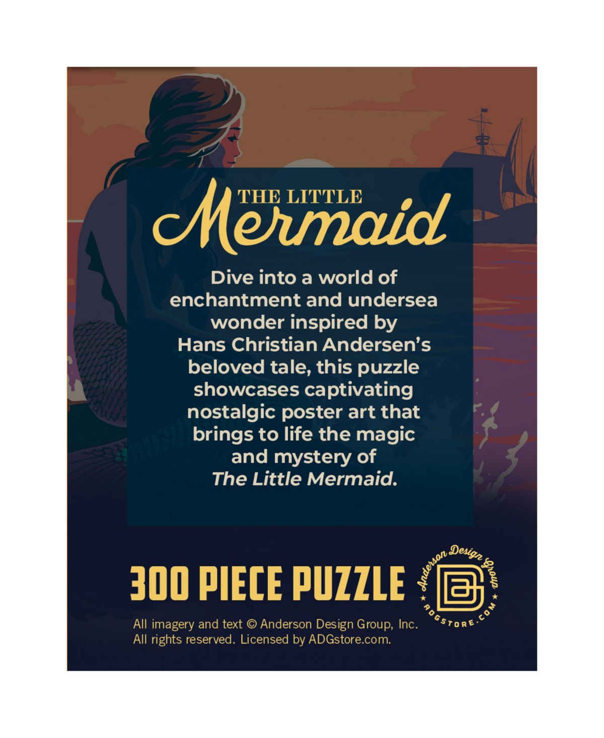 MasterPieces The Little Mermaid 300 Piece Jigsaw Puzzle for Adults