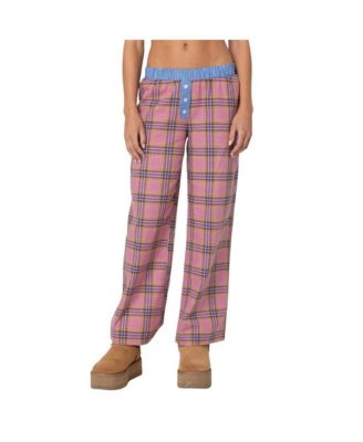 Women's Plaid & Stripe Pants