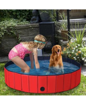 55" PVC Outdoor Foldable Pet and Kids Swimming Pool