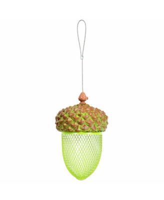 Metal Acorn Wild Bird Feeder Outdoor Hanging Food Dispenser for Garden Yard