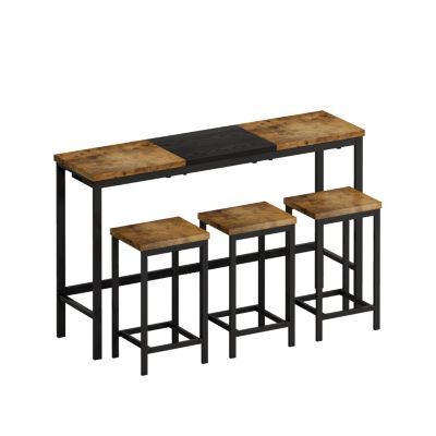  Modern Dining Table Set with Hanging Stool Design