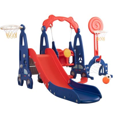 Streamdale Toddler Playset Slide, Swing, Ball Games (5-in-1)