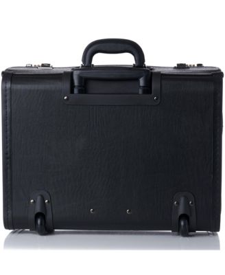 19 Wheeled Briefcase Rolling Case Sales Sample Pilot Lawyer Attache