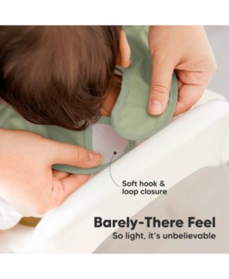 3-Pack Waterproof Baby Bibs for Eating, Lightweight, Mess Proof Toddler Bibs with Food Catcher