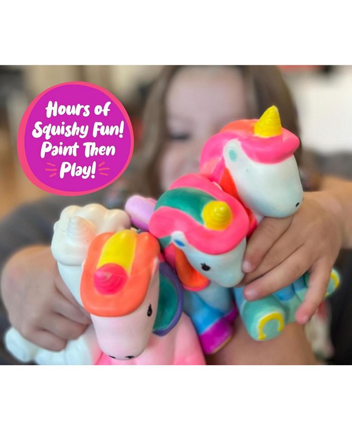 Doodle Hog Unicorn Squishy Painting Your Own Kit Slow Rise Blank