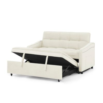 Streamdale Loveseat Sofa Bed with Pull-out, Adjustable Back, USB Charging