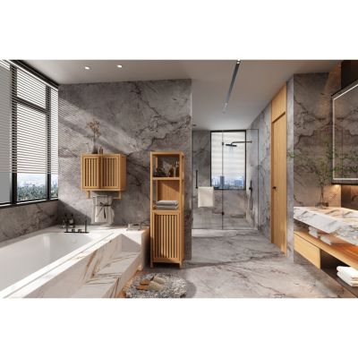 Streamdale  Furniture 14 inches/ 1 Count Bamboo Storage Cabinet for Bathroom and Living Room