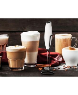 Upgraded Holster Stand Double Whisk Milk Frother