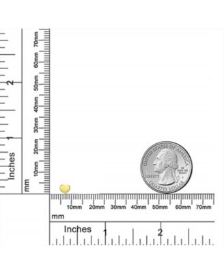 Minimalist Initial Letter A-Z Yellow 14K Gold Screw back Mini Solid Heart Shaped Stud Earrings