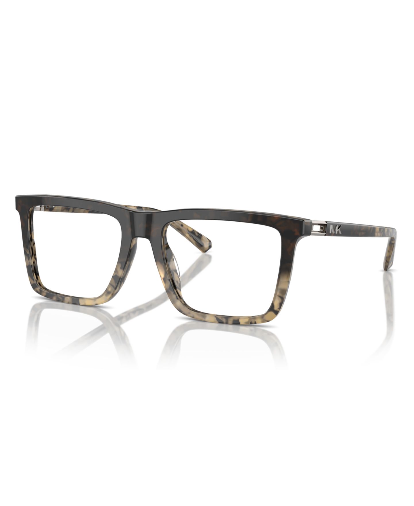 Мужские очки Michael Kors Man Rectangle Plastic MK4124U Sorengo Eyeglasses, цвет: Чёрный градиентный черепаховый — фото 1