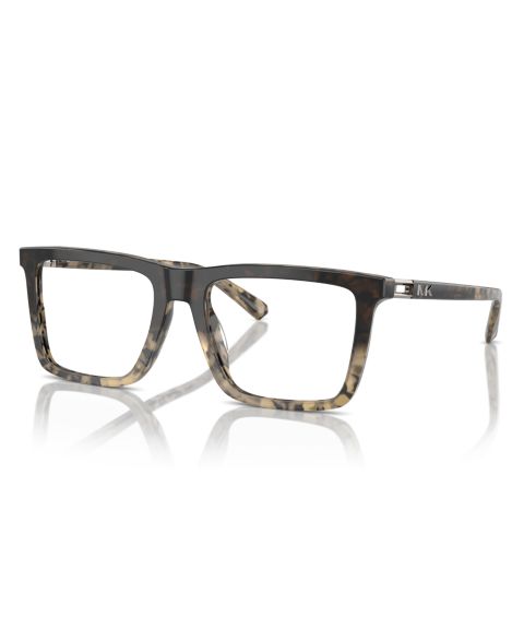 Мужские очки Michael Kors Man Rectangle Plastic MK4124U Sorengo Eyeglasses, цвет: Чёрный градиентный черепаховый