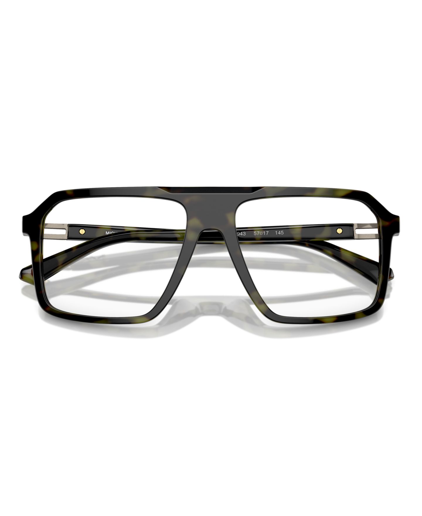 Мужские очки Michael Kors Man Square Plastic MK4123U Montreux Eyeglasses, цвет: Чёрный — фото 9