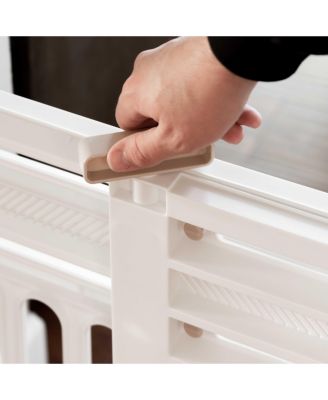 24 to 39" Plastic Portable Expandable Pet Gate, Safety Gate, White