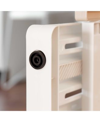 24 to 39" Plastic Portable Expandable Pet Gate, Safety Gate, White