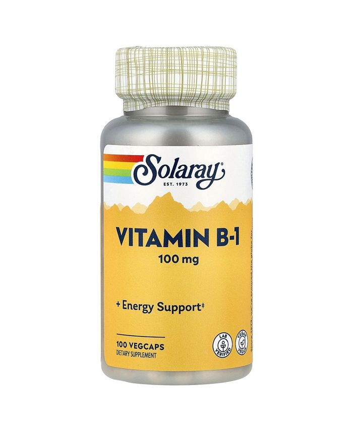 Solaray Vitamin B-1 100 mg - 100 VegCaps - Macy's