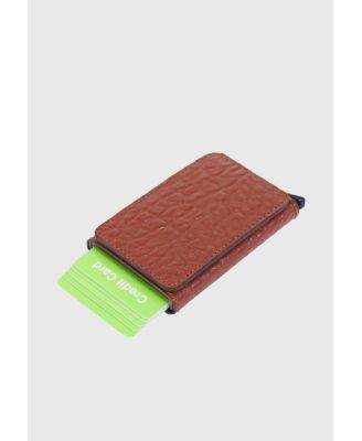 Men's Genuine Leather Elephant Pattern Card Holder