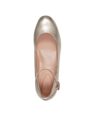 Women's Lexy Ankle Strap Low Block Heel Pumps