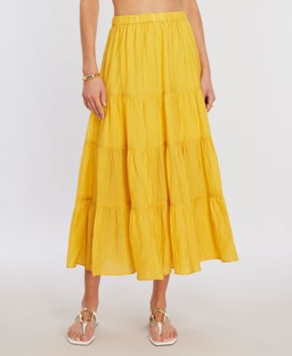BCBG NEW YORK - Women's Shirred Maxi Skirt