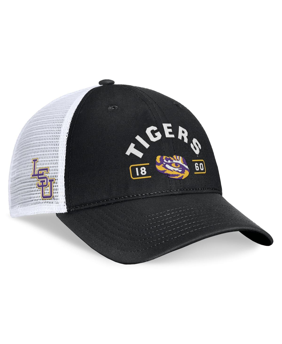 Men's / Lsu Tigers Free Kick Trucker Adjustable Hat - Black, White