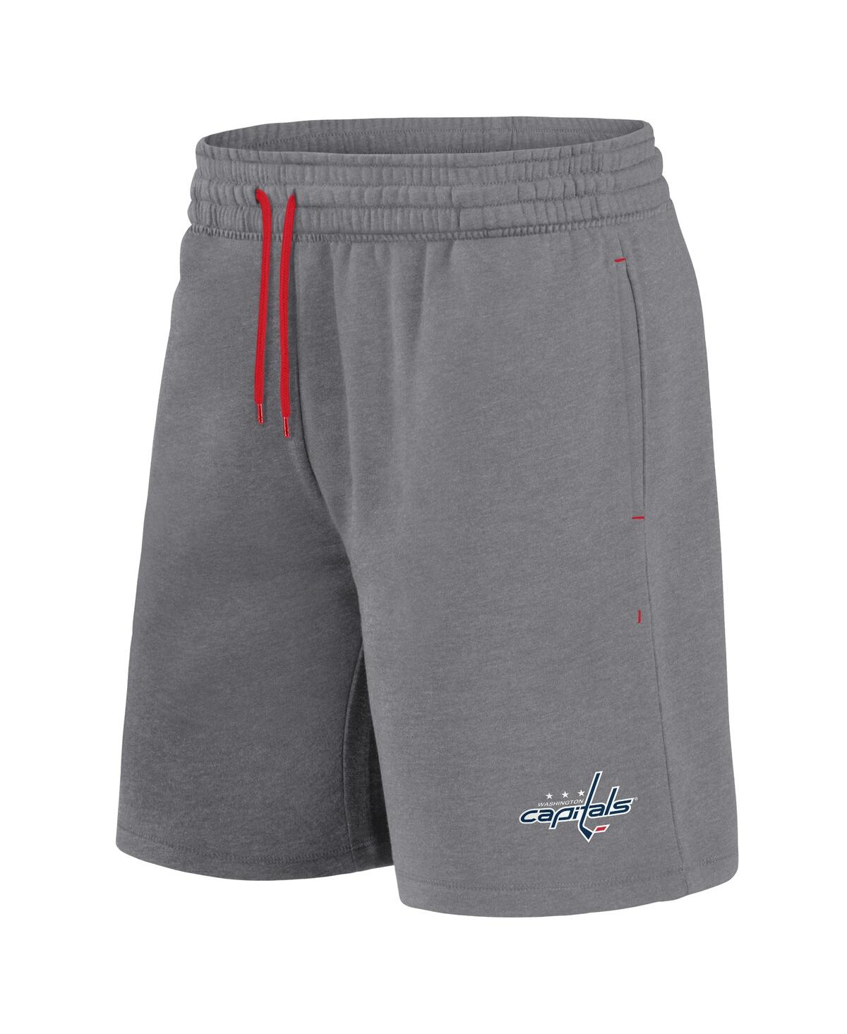 Fanatics Men's Washington Capitals Humble Combo Pack T-Shirt Shorts - Heather Gray