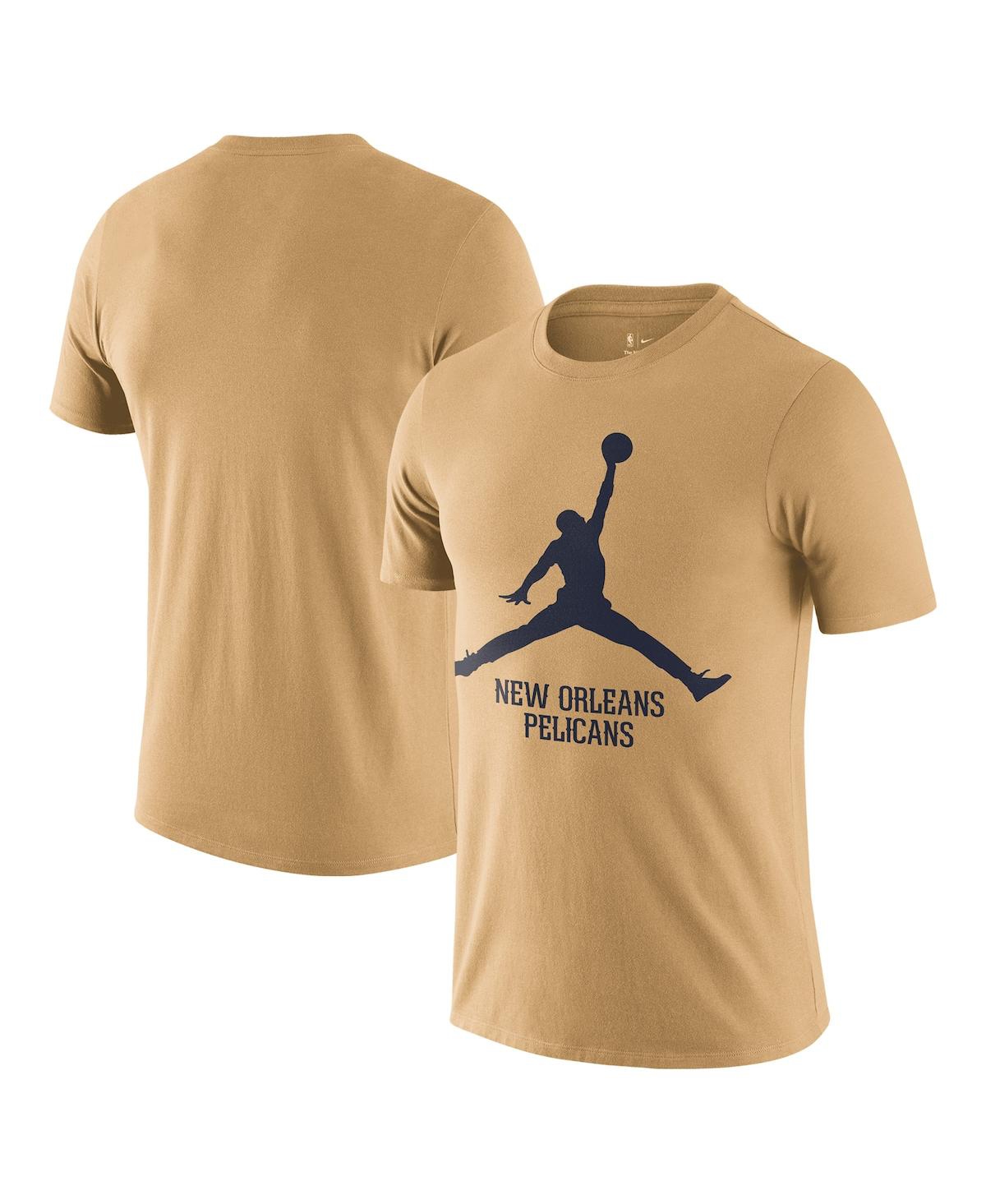 Jordan Men's Gold New Orleans Pelicans Essential Jumpman T-shirt
