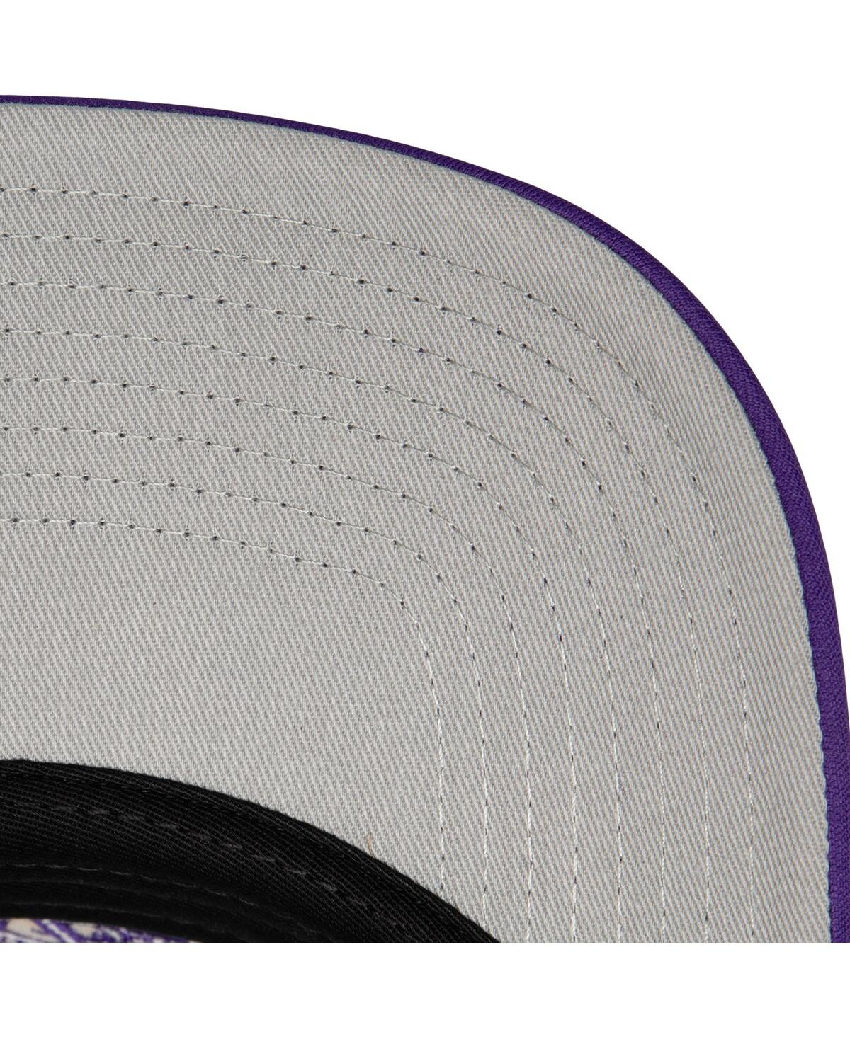 Mitchell & Ness Mitchell Ness Men's Los Angeles Lakers Hardwood Classics Blocker Foam Front Trucker Snapback Hat In White