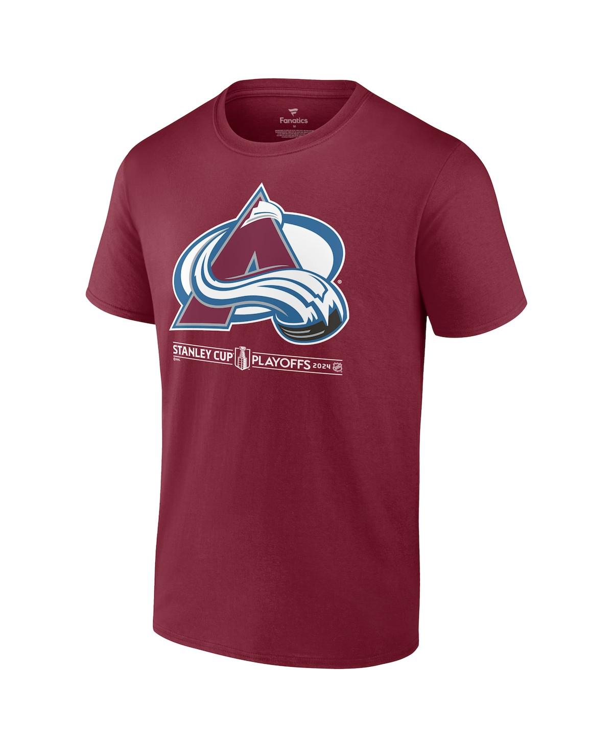 Fanatics Men'sColorado Avalanche 2024 Stanley Cup Playoffs Breakout T-Shirt - Burgundy