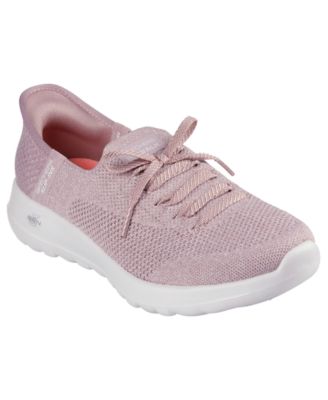 Skechers Women s Go Walk Joy Abby Faux Lace Walking Sneakers from Finish Line Macy s