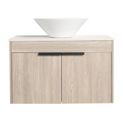 Streamdale 30" Modern Design Float Bathroom Vanity With Ceramic Basin Set