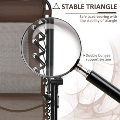 Folding Brown Rocking Chair with Phone Holder