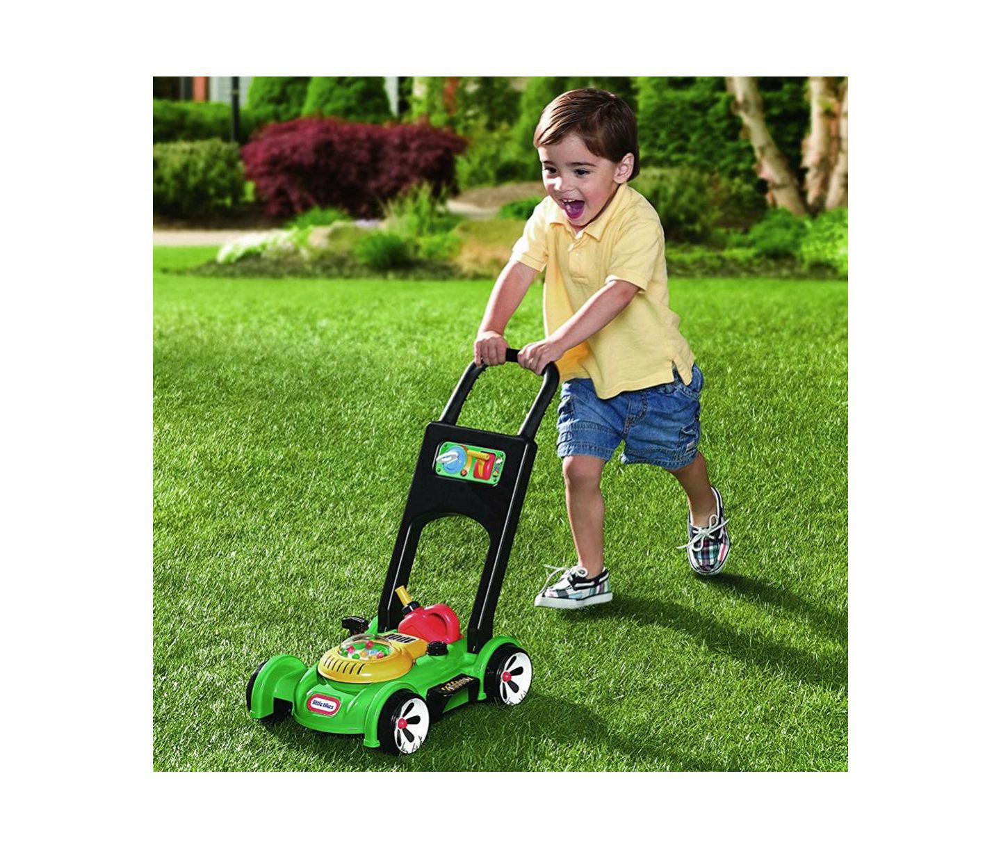 Детские игрушки Little Tikes Gas 'N Go Walking Push Lawn Mower, 2-Piece Set, Ages 18 Months+ — фото 3