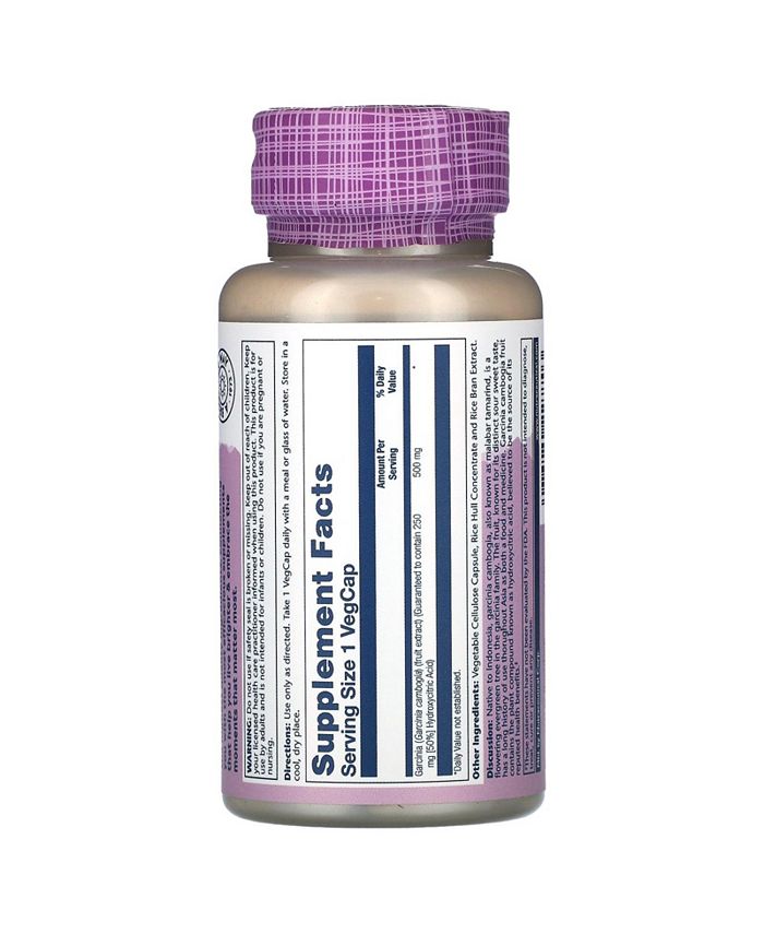 Solaray Guaranteed Potency Garcinia Cambogia Fruit Extract, Veg Cap ...