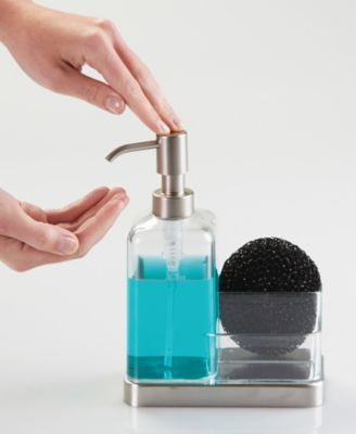 iDesign Kitchen Sink Caddy with Soap Dispenser