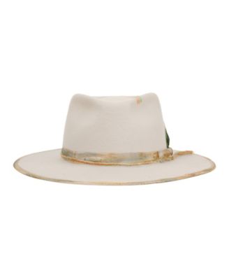 Vintage-Like Flat Brim Felt Fedora Ranch Hat