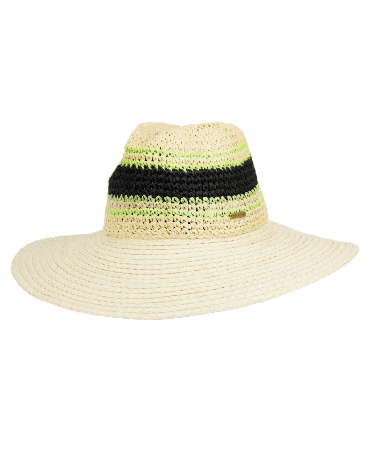 Straw Panama Fedora Sun Hat - Natural